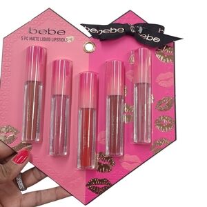 Bebe Matte Liquid Lipstick Set - Pink and Red Shades